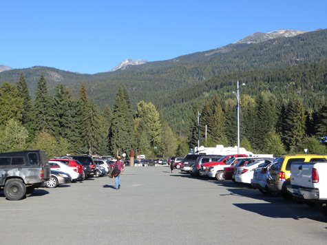 Parking Lot in Whistler BC