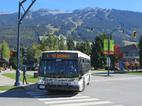 Bus Service in Whistler BC, Canada